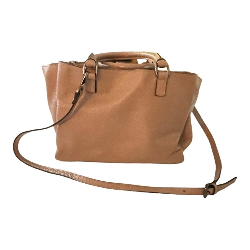 A. Bellucci Leather Blush Tan Multi-pocket Shoulder & Crossbody Handbag